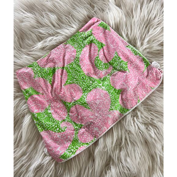 Lilly Pulitzer‎ Women's Floral Mid-Rise Mini Skort Vacation Pink Green Size 4 - Picture 1 of 9